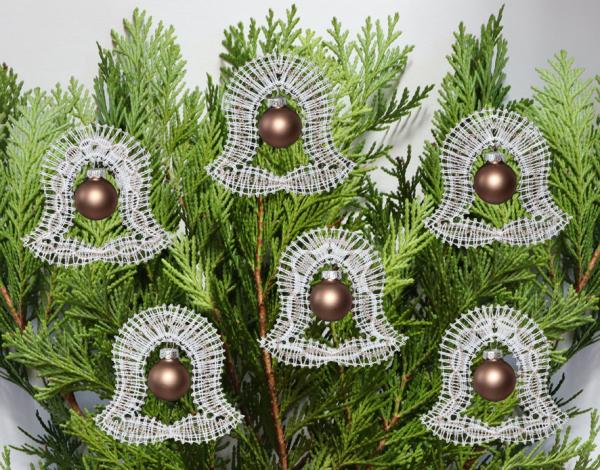 555 Klöppelbrief Baumbehang "Glockenklang"